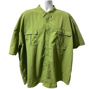 NWT TRAILSIDE SUPPLY CO 4XL MEN’S SHORT SLEEVE TRAIL GREEN SHIRT VENTED